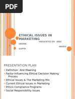 Ethical Issues in Marketing by Akash and Ravi