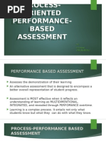 Assessment of Learning 2 / Chapter 2 Process Oriented Performance Based Assessment