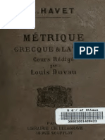 Havet, Louis - Métrique Grecque & Latine