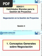 Negociación en La Gestión de Proyectos