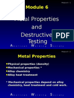 Metal Properties and Destructive Testing