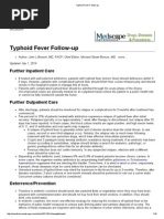 Typhoid Fever Follow-Up PDF