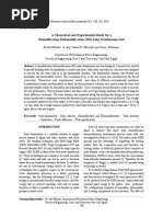 A Theoretical and Experimental Study For A Humidification-Dehumidification (HD) Solar Desalination Unit