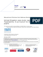 United Kingdom Case Study Report 2 Teachability: A Curriculum For Disabled Pupils