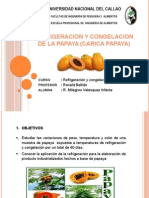 Refrigeración y Congelación de La Papaya