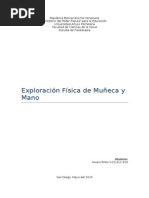 Exploracion Fisica Mano y Muñeca