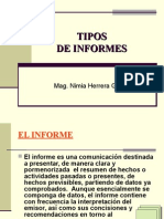 Tipos de Informes