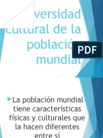 Diversidad Cultural de La Poblacion Mundial