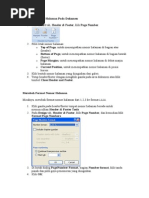 Membuat Nomor Halaman Pada Dokumen