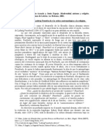 Jorge Luis Acanda. Ludwig Feuerbach y La Crítica Antropológica A La Religión