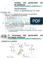 Arranque de Un Generador de Corriente Continua