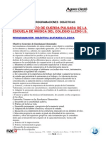 Programación Didáctica Guitarra Clásica