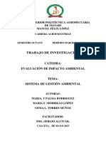 Sistema de Gestión Ambiental Informe