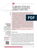 Correlation and Comparison of Body Mass Index and Oral Health Status Among Urban South Indian Population: A Pilot Study