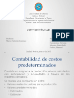 Presentación Costo Estándar