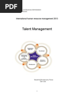 Talent Management: International Human Resource Management 2013