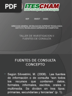 Taller de Investigacion II Fuentes de Consulta