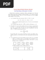 18.314 Practice Final Exam