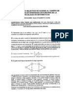 Examen de Oposiciones de Matemáticas (Secundaria) Castilla y León 2002