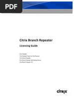 Citrix Branch Repeater Licensing Guide - March 2010