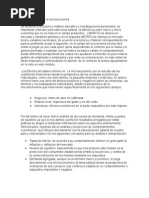 El Salario Mínimo y La Microeconomía