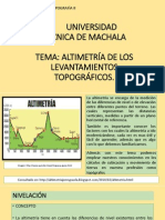 Altimetría de Los Levantamientos Topográficos