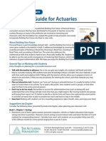 Byf 2013 Classroom Guide Actuaries