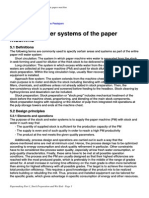 Stock and Water Systems of The Paper Machine