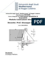 Esercitazioni Costruzioni Idrauliche