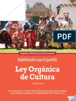 Ley Orgánica de Cultura