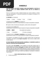 WONDERLIc Formulario A