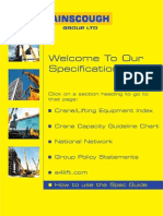 Welcome To Our Specification Guide: Crane/Lifting Equipment Index