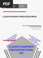 Clasificadores Presupuestarios