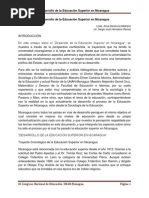 Desarrollo de La Educación Superior en Nicaragua PDF