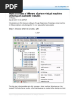 How To Create A Vmware Vsphere Virtual Machine Utilizing All Available Features