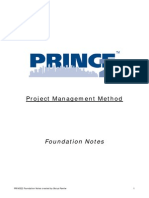 PRINCE2 Foundation Notes