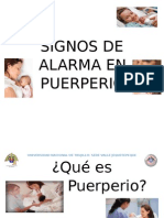 Signos de Alarma en Puerperio Rotafolio