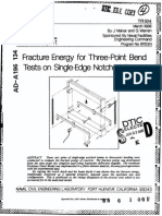 Fracture Energy For Three-Point Bend Tests On Single Edge Notched Beams