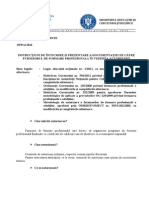 Instructiuni de Intocmire Si Prezentare A Documentatiei PDF