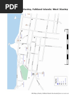 1982 Map of Stanley, Falkland Islands: West Stanley