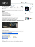 Instalar Windows XP en Una Netbook Usando USB o Memoria - Taringa!