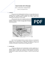 Conservación de La Energía Informe Laboratorio