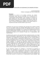 La Primavera Democrática de Guatemala y Los Desafíos de Futuro