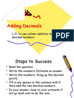 Adding Decimals