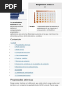 Propiedades Atómicas de Los Elementos Químicos