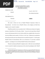 Whirlpool Corporation v. Grigoleit Company, The - Document No. 22