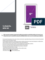 For Model No. MPDC 905: User Manual