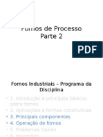 Apresentação Parte 2 - Curso: Fornos de Processo