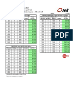 Lista de Precios Tuberías GRP O-Tek 2015