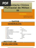 Inventario Clínico Multiaxial de Millon - III